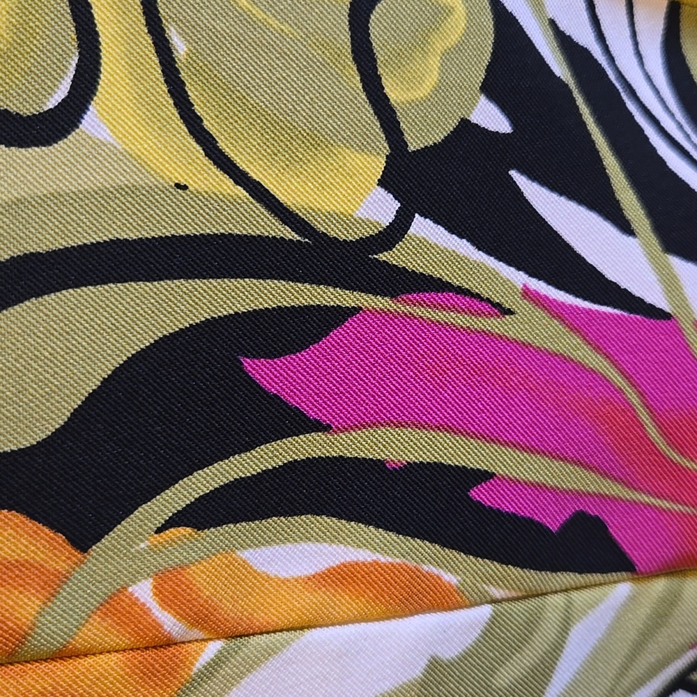 Alyx-Multi colored sheath printed sleeveless dress with blk border Sz 10 NWT. - Picture 6 of 10